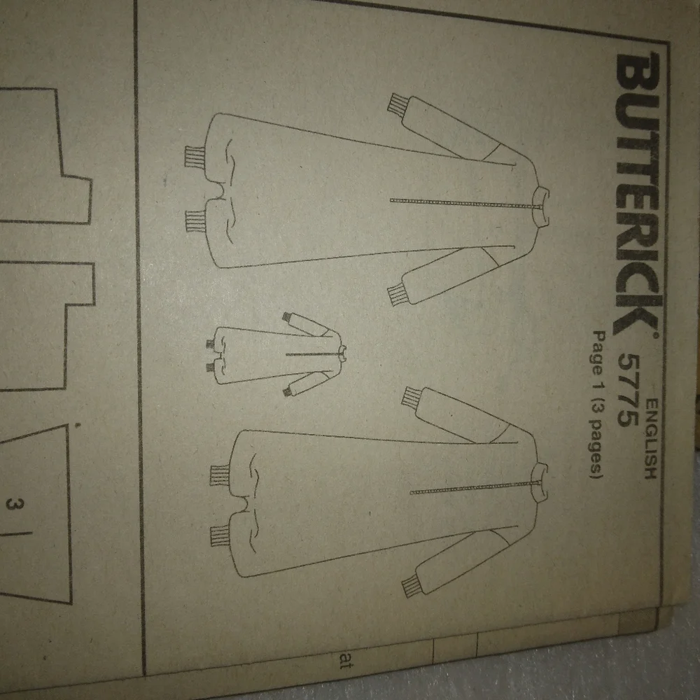 BUTTERICK 5775 Lounge Sack Misses Child & American Girl Doll sized Lounge Sack